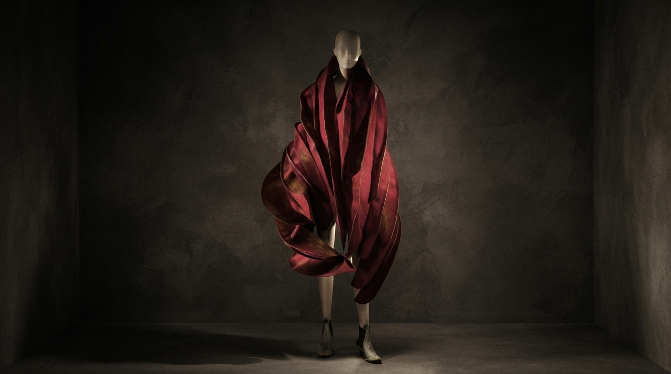 Editorial illustration for Deconstruction in Fashion: How Kawakubo Broke Beauty and Margiela Exposed the Machine