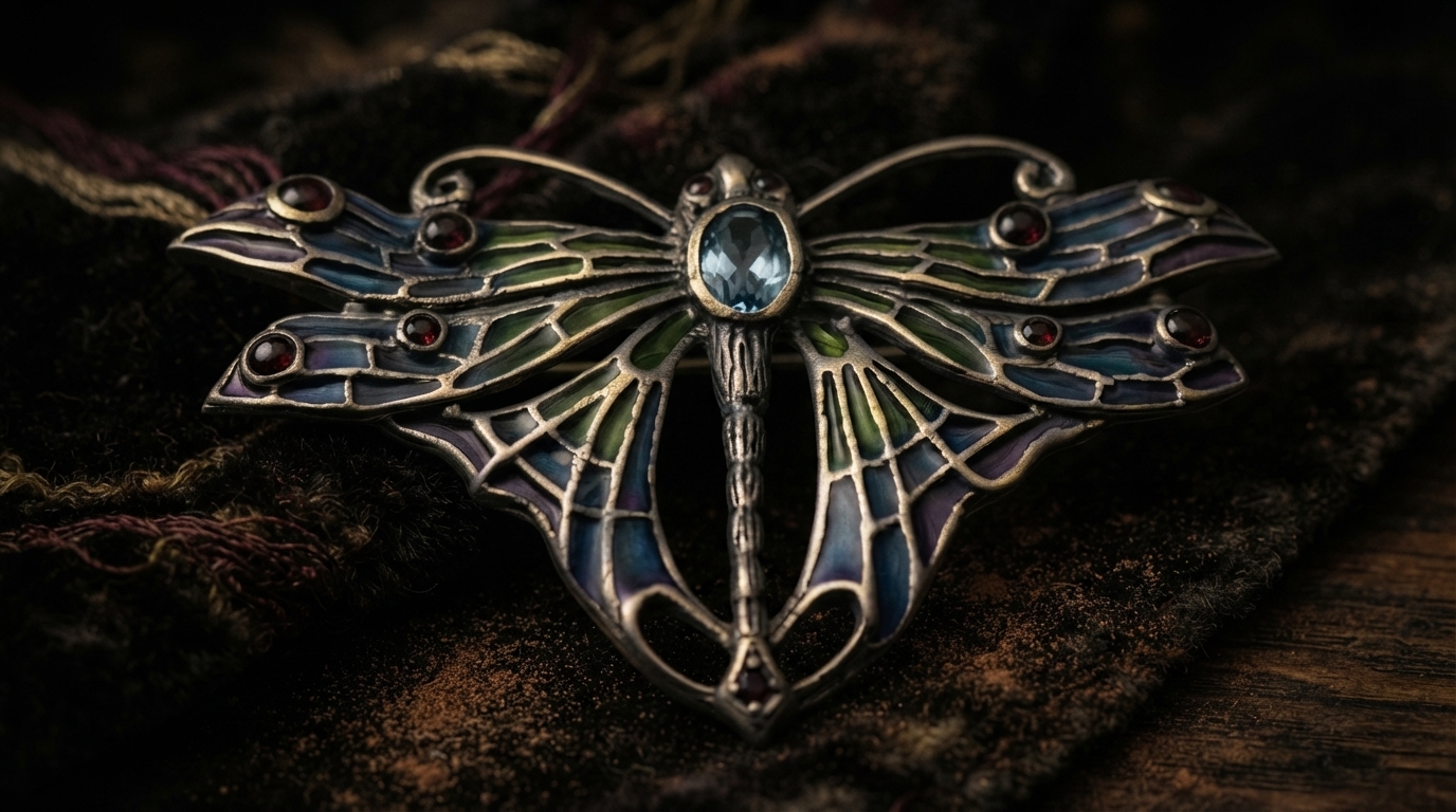 Editorial illustration for Plique-à-jour Enameling: A Historical and Technical Mastery