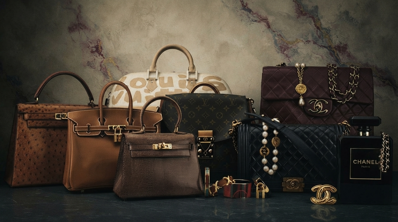 Editorial illustration for The Art of the Echo: How Luxury Brands Innovate From Their Archives